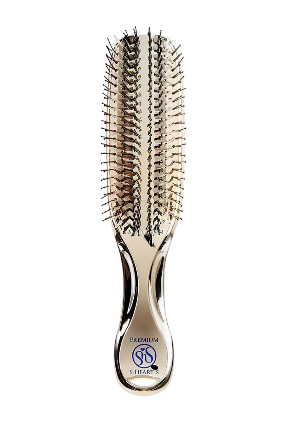 S-HEART-S SCALP BRUSH WORLD PREMIUM LONG GOLD + TUBE STAND