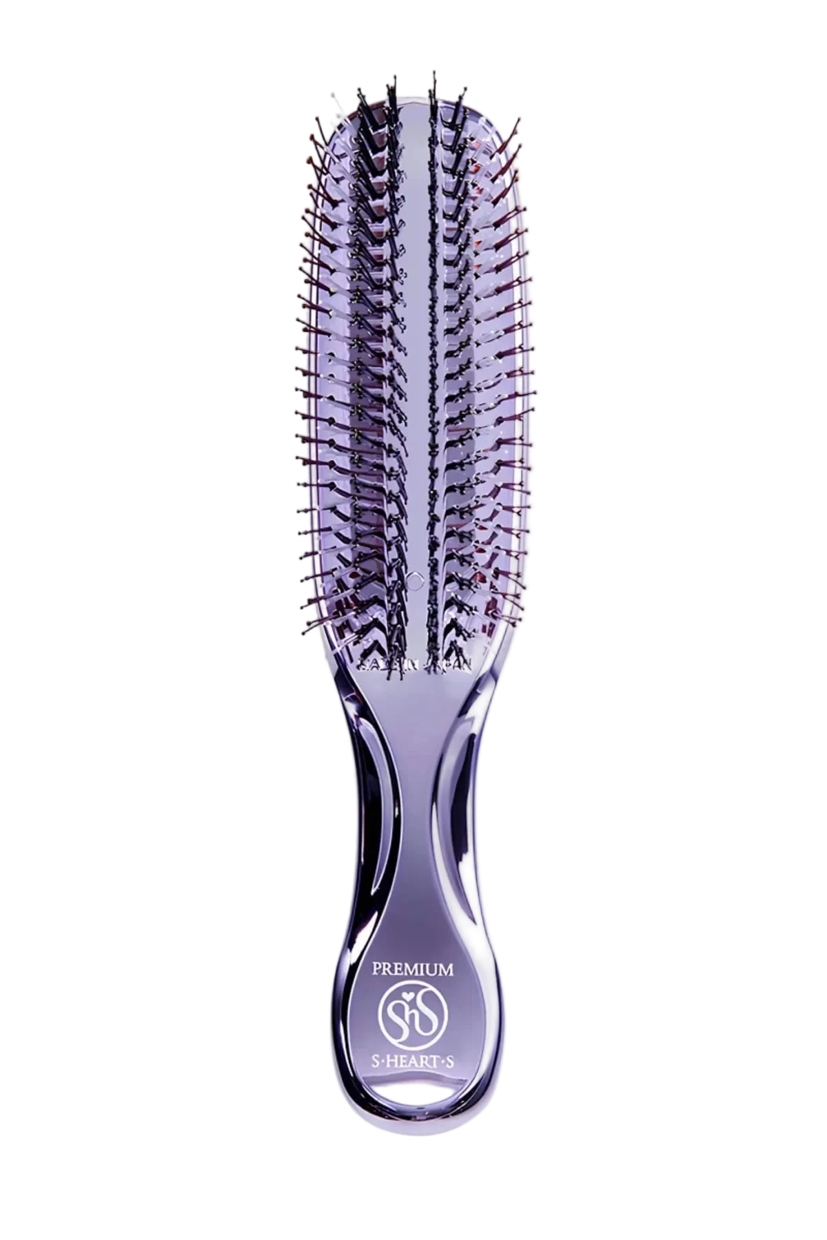 S-HEART-S SCALP BRUSH WORLD PREMIUM LONG PURPLE + TUBE STAND